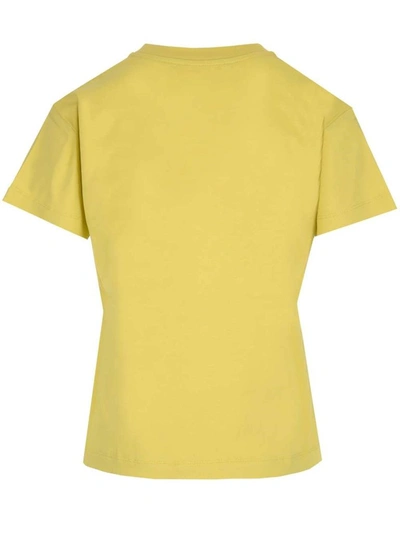 Shop See By Chloé Women's Yellow Cotton T-shirt