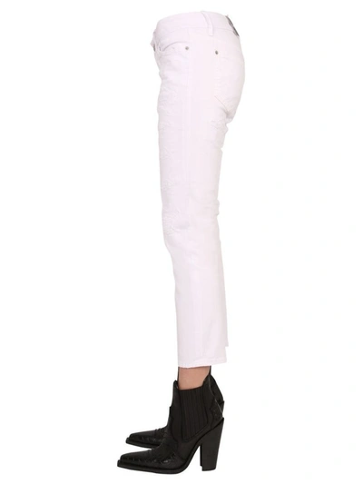 Shop Dsquared2 Women's White Other Materials Jeans