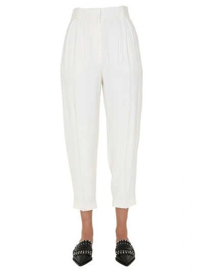 Shop Alexander Mcqueen Women's White Viscose Pants