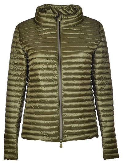 Shop Save The Duck Women's Green Polyester Down Jacket