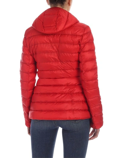 Shop Moncler Women's Red Polyamide Down Jacket