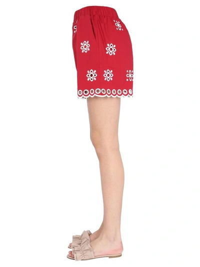 Shop Red Valentino Women's Red Other Materials Shorts