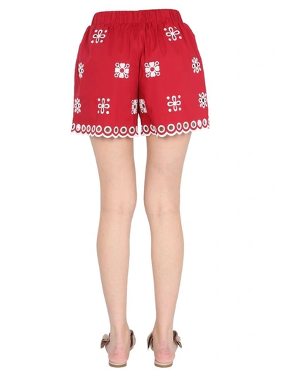 Shop Red Valentino Women's Red Other Materials Shorts