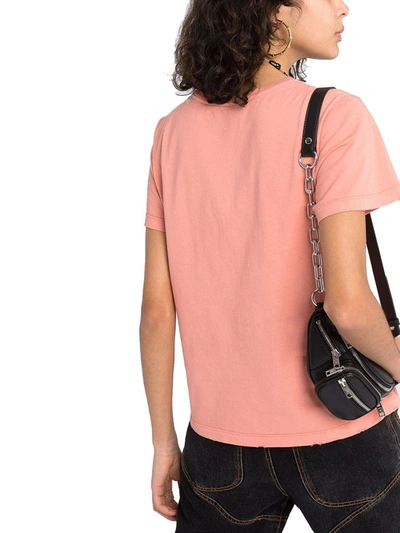 Shop Golden Goose Women's Pink Cotton T-shirt In Beige