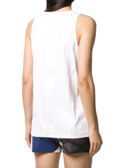 Shop Maison Margiela Women's White Cotton Tank Top