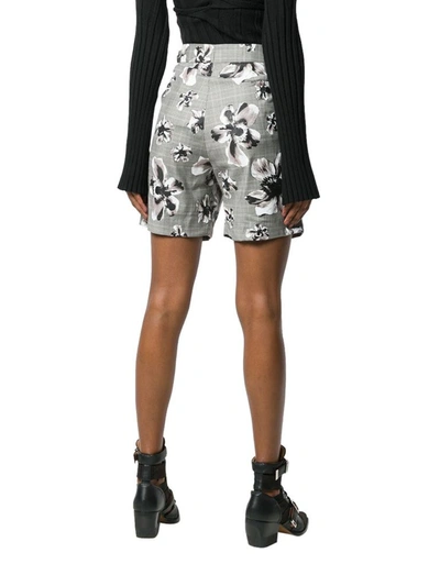 Shop Neil Barrett Women's Grey Wool Shorts