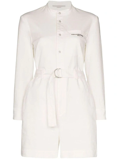 Shop Stella Mccartney Women's White Cotton Jumpsuit
