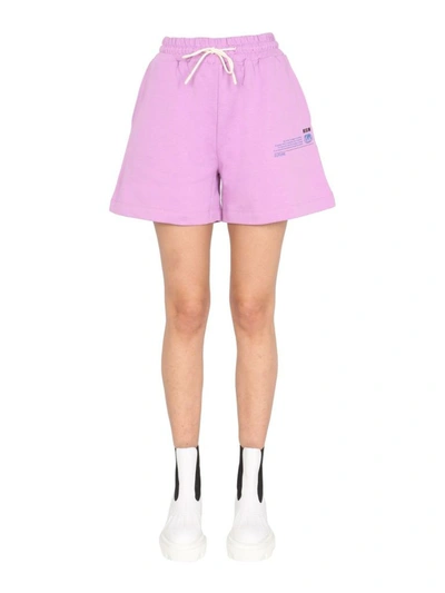 Shop Msgm Women's Pink Other Materials Shorts