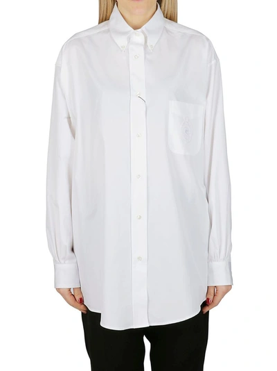 Shop Etro Women's White Cotton Shirt