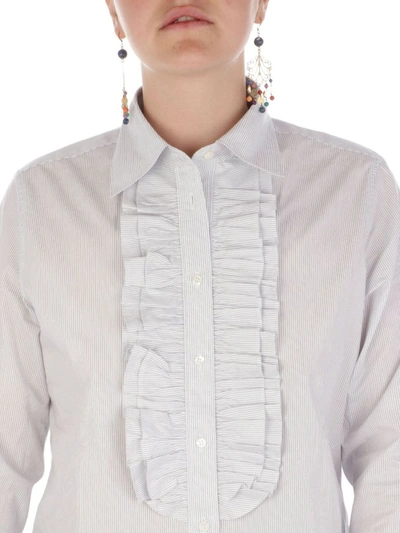 Shop Aspesi Women's White Cotton Shirt