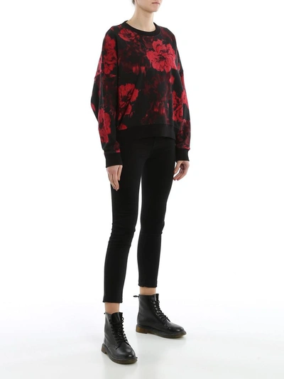 Shop Alexandre Vauthier Women's Red Cotton Sweatshirt