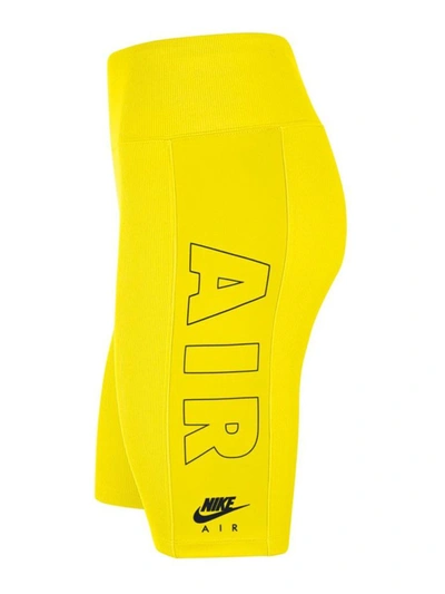 Shop Nike Women's Yellow Polyester Shorts