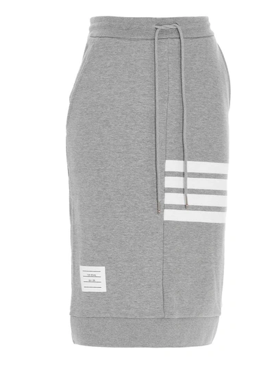 Shop Thom Browne Women's Grey Cotton Skirt