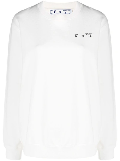 Shop Off-white Women's White Other Materials Sweatshirt