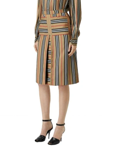 Shop Burberry Beige Skirt