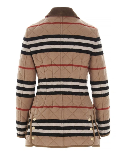 Shop Burberry Women's Multicolor Other Materials Outerwear Jacket