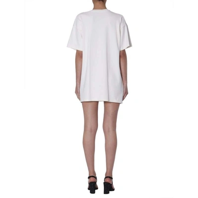 Shop Moschino Women's White Cotton Dress