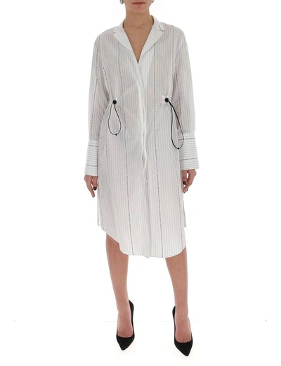 Shop Off-white Women's White Cotton Dress