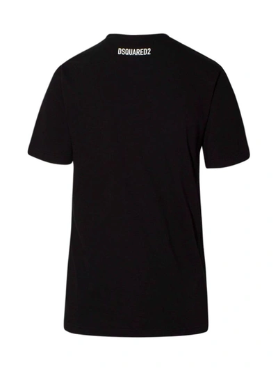 Shop Dsquared2 Women's Black Cotton T-shirt
