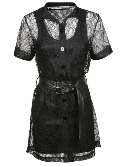 Shop Alexander Wang Women's Black Polyester Dress