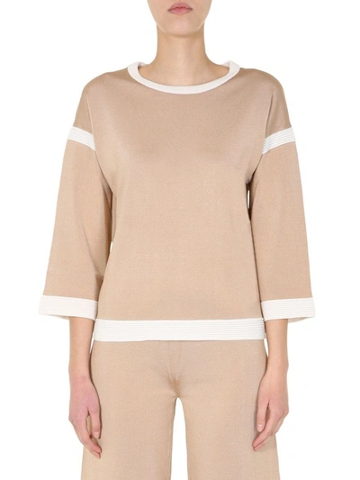 Shop Boutique Moschino Women's Beige Viscose Jumper