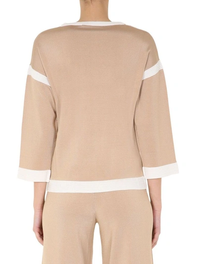 Shop Boutique Moschino Women's Beige Viscose Jumper