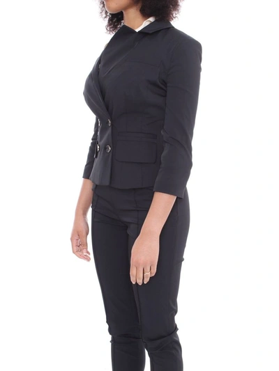 Shop Elisabetta Franchi Women's Black Polyester Blazer