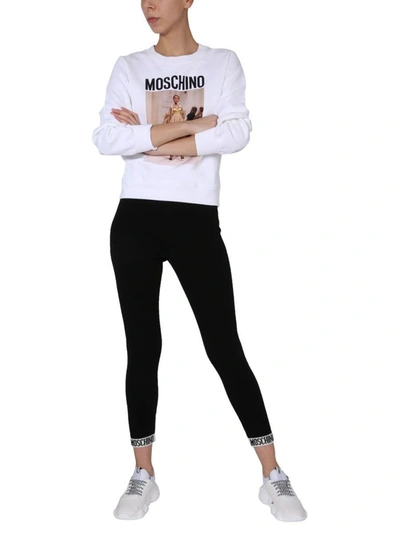 Shop Moschino Women's White Other Materials Sweatshirt