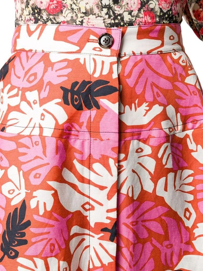 Shop Marni Women's Pink Fabric Skirt