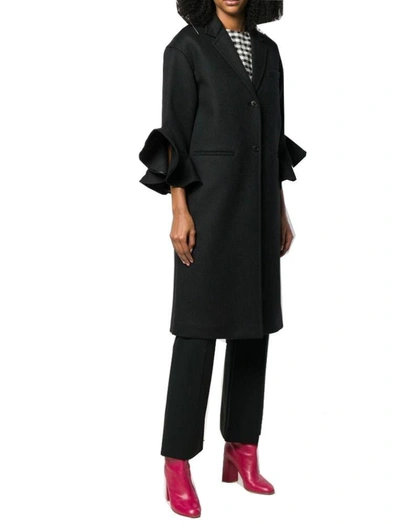 Shop Valentino Women's Black Wool Coat
