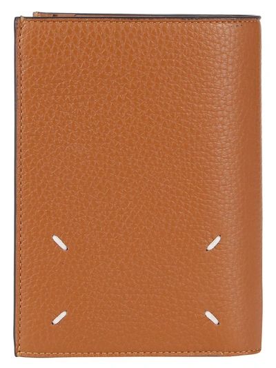 Shop Maison Margiela Men's Brown Leather Wallet