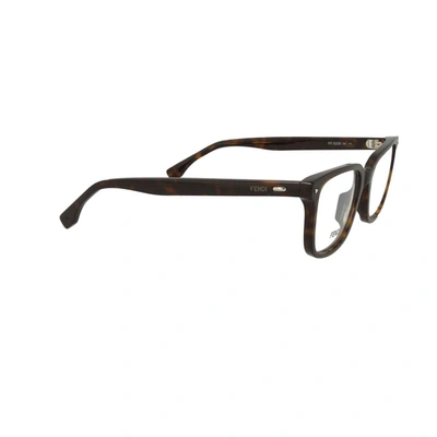 Shop Fendi Men's Brown Acetate Glasses