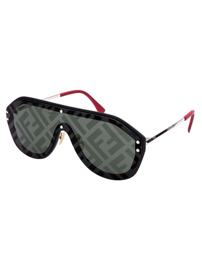 Shop Fendi Men's Black Acetate Sunglasses