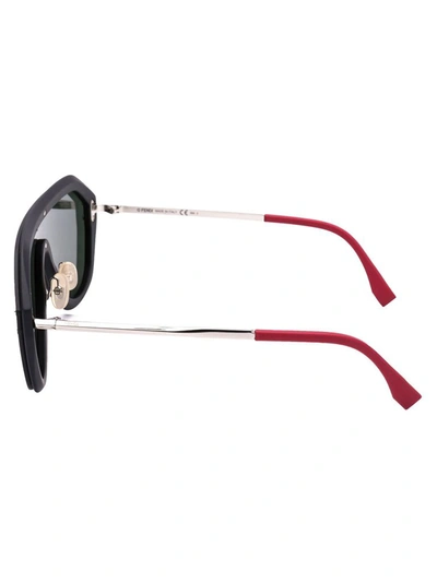 Shop Fendi Men's Black Acetate Sunglasses