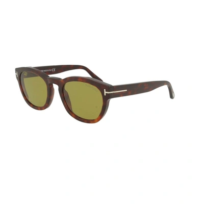 Shop Tom Ford Men's Brown Acetate Sunglasses