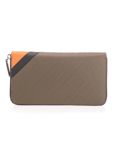 Shop Fendi Men's Brown Leather Wallet