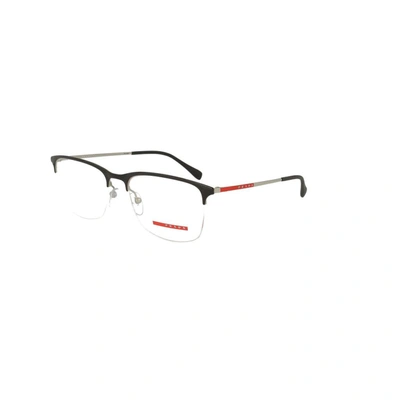 Shop Prada Men's Black Metal Glasses