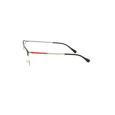 Shop Prada Men's Black Metal Glasses