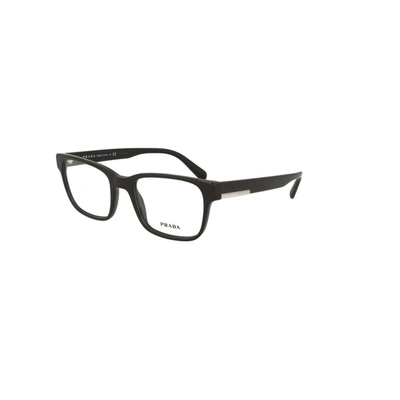 Shop Prada Men's Black Acetate Glasses