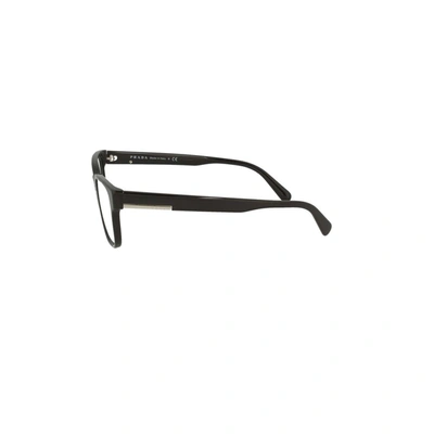 Shop Prada Men's Black Acetate Glasses