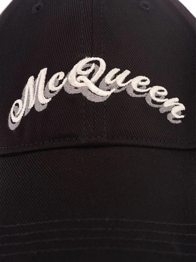 Shop Alexander Mcqueen Men's Black Cotton Hat