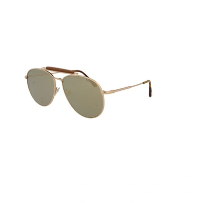 Shop Tom Ford Men's Gold Metal Sunglasses