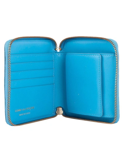 Shop Comme Des Garçons Men's Light Blue Leather Wallet