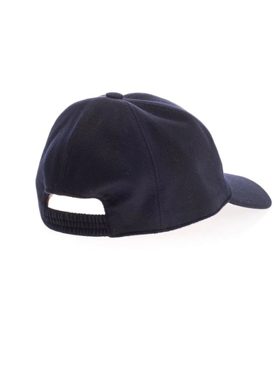 Shop Loro Piana Men's Blue Cashmere Hat