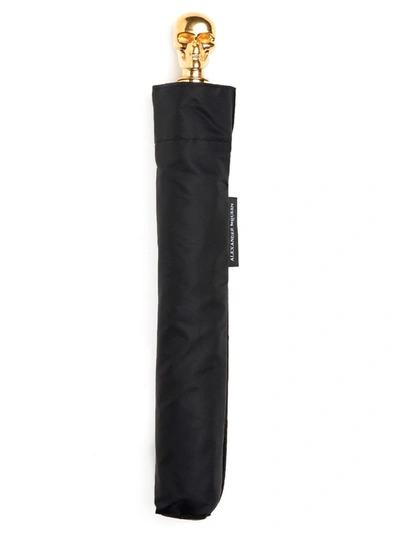 Shop Alexander Mcqueen Men's Black Synthetic Fibers Umbrella