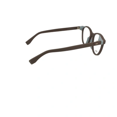 Shop Fendi Men's Brown Acetate Glasses