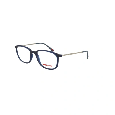 Shop Prada Men's Blue Acetate Glasses
