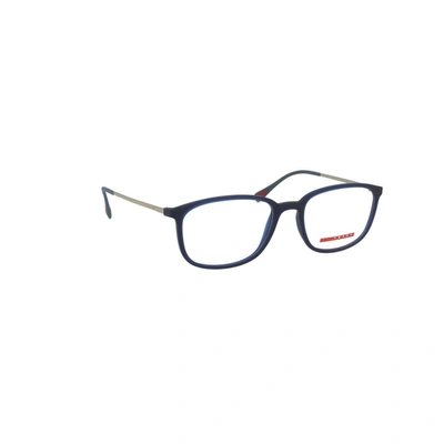 Shop Prada Men's Blue Acetate Glasses