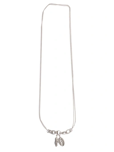 Shop Andrea D'amico Men's Silver Metal Necklace