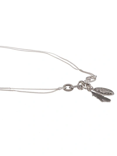 Shop Andrea D'amico Men's Silver Metal Necklace